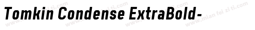 Tomkin Condense ExtraBold字体转换